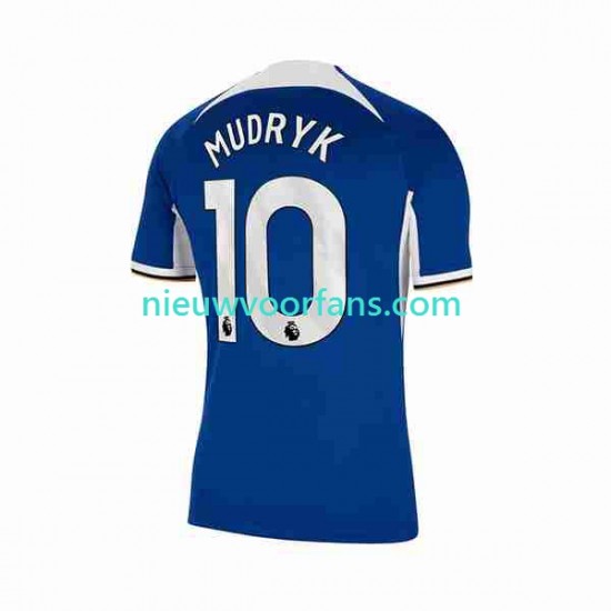 Chelsea Heren Shirt met Bedrukking Mykhaylo Mudryk 10 Thuis 2023-2024 Korte Mouw