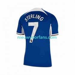 Chelsea Heren Shirt met Bedrukking Raheem Sterling 7 Thuis 2023-2024 Korte Mouw