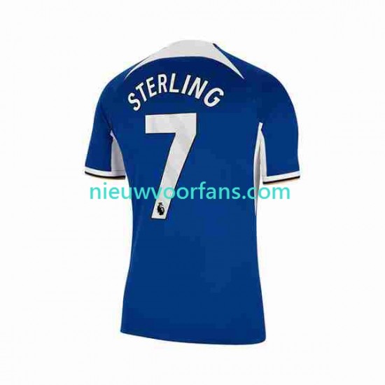 Chelsea Heren Shirt met Bedrukking Raheem Sterling 7 Thuis 2023-2024 Korte Mouw