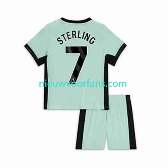 Chelsea Kind Shirt met Bedrukking Raheem Sterling 7 Derde 2023-2024 Korte Mouw