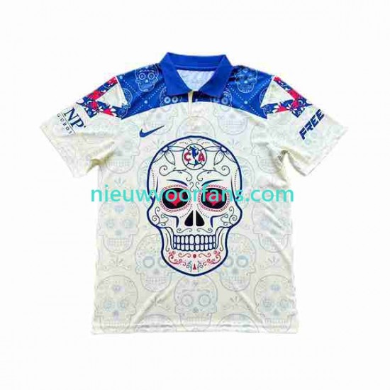 Club América Heren Shirt met Bedrukking Day of the Dead Uit 2023-2024 Korte Mouw