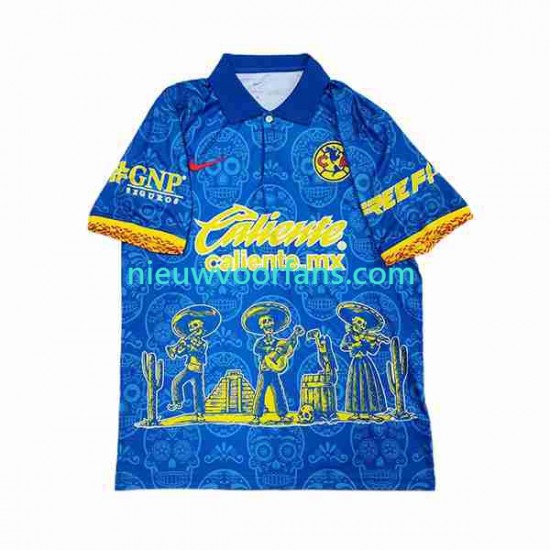 Club América Heren Shirt met Bedrukking Day of the Dead Thuis 2023-2024 Korte Mouw