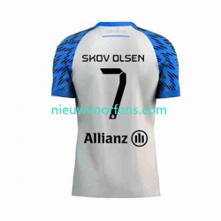 Club Brugge Heren Shirt met Bedrukking Andreas Skov Olsen 7 Uit 2023-2024 Korte Mouw