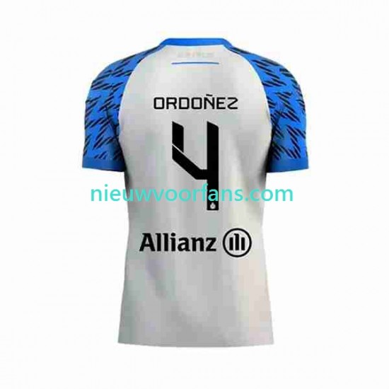 Club Brugge Heren Shirt met Bedrukking Joel Ordonez 4 Uit 2023-2024 Korte Mouw