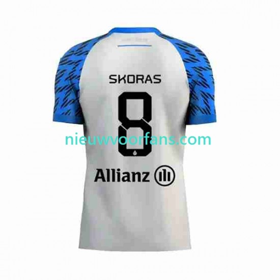 Club Brugge Heren Shirt met Bedrukking Michal Skoras 8 Uit 2023-2024 Korte Mouw
