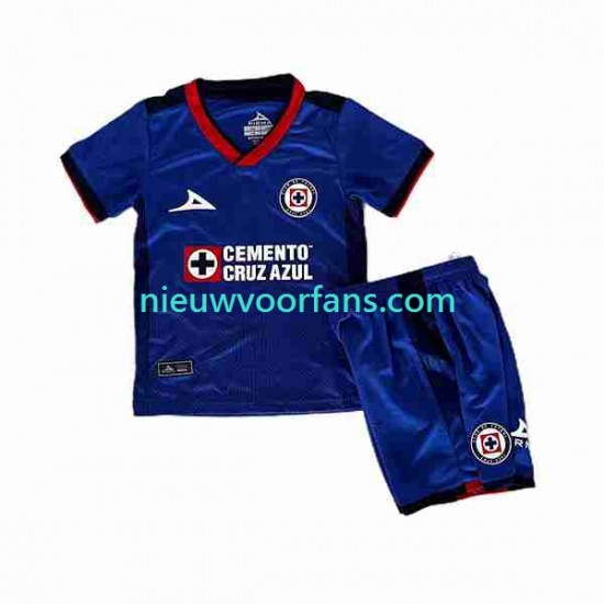 Cruz Azul Kind Shirt met Bedrukking Thuis 2023-2024 Korte Mouw