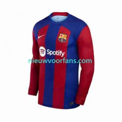 FC Barcelona Heren Shirt met Bedrukking Thuis 2023-2024 Lange Mouw