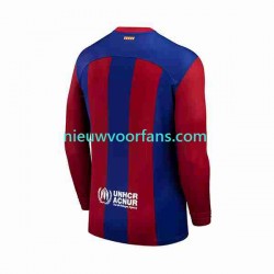 FC Barcelona Heren Shirt met Bedrukking Thuis 2023-2024 Lange Mouw