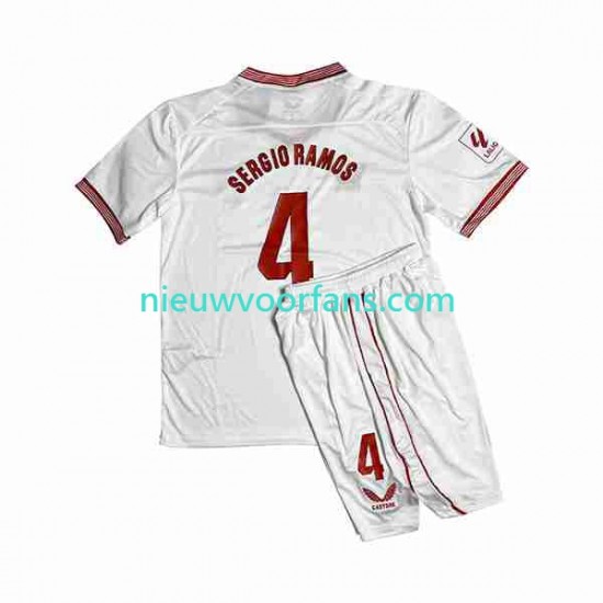 Sevilla FC Kind Shirt met Bedrukking Sergio Ramos 4 Thuis 2023-2024 Korte Mouw