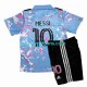 Kind Shirt met Bedrukking Inte Miami Lionel Messi 10 Derde 2023-2024 Korte Mouw