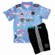 Kind Shirt met Bedrukking Inte Miami Lionel Messi 10 Derde 2023-2024 Korte Mouw