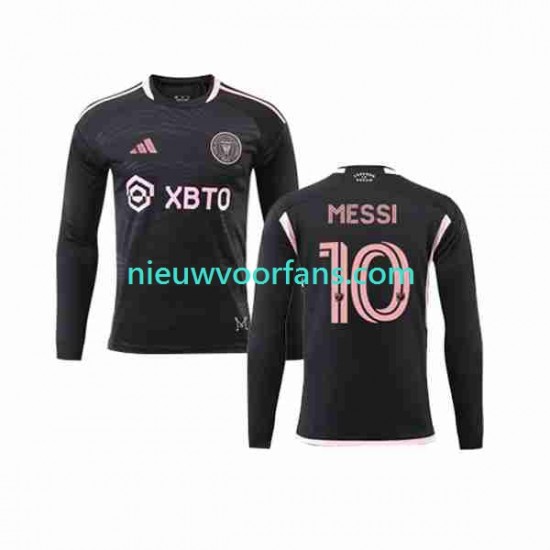 Inter Miami Heren Shirt met Bedrukking Lionel Messi 10 Uit 2023-2024 Lange Mouw