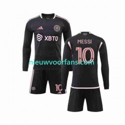 Inter Miami Kind Shirt met Bedrukking Lionel Messi 10 Uit 2023-2024 Lange Mouw