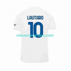 Inter Milan Heren Shirt met Bedrukking Lautaro Martinez 10 Uit 2023-2024 Korte Mouw