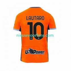 Inter Milan Heren Shirt met Bedrukking Lautaro Martinez 10 Derde 2023-2024 Korte Mouw