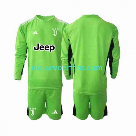 Juventus Kind Shirt met Bedrukking Doelman Derde 2023-2024 Lange Mouw