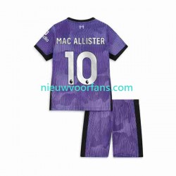 Liverpool Kind Shirt met Bedrukking Alexis Mac Allister 10 Derde 2023-2024 Korte Mouw