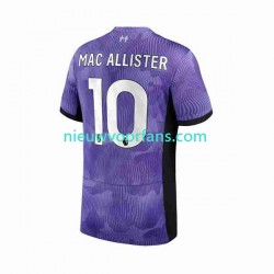 Liverpool Heren Shirt met Bedrukking Alexis Mac Allister 10 Derde 2023-2024 Korte Mouw