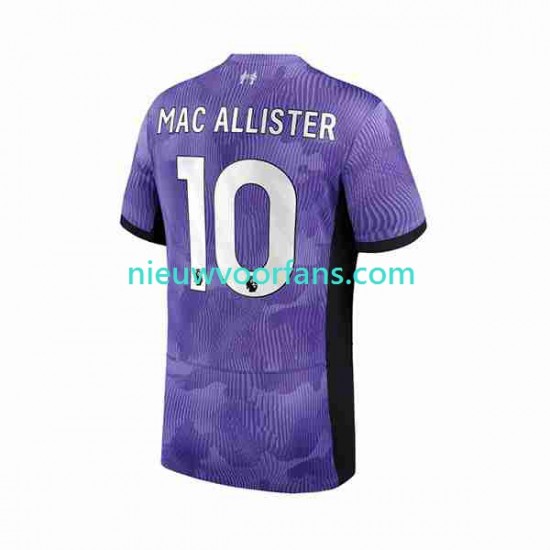 Liverpool Heren Shirt met Bedrukking Alexis Mac Allister 10 Derde 2023-2024 Korte Mouw