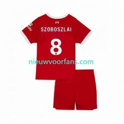 Liverpool Kind Shirt met Bedrukking Dominik Szoboszlai 8 Thuis 2023 Korte Mouw