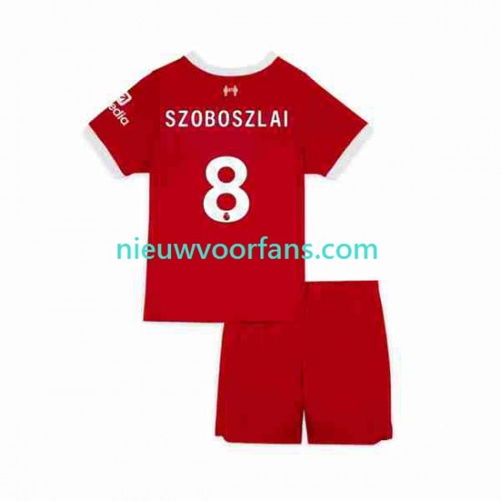 Liverpool Kind Shirt met Bedrukking Dominik Szoboszlai 8 Thuis 2023 Korte Mouw