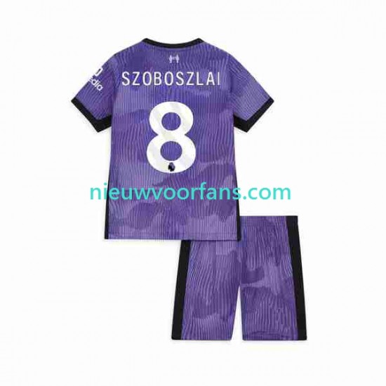 Liverpool Kind Shirt met Bedrukking Dominik Szoboszlai 8 Derde 2023 Korte Mouw