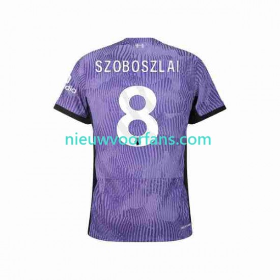 Liverpool Heren Shirt met Bedrukking Dominik Szoboszlai 8 Derde 2023-2024 Korte Mouw