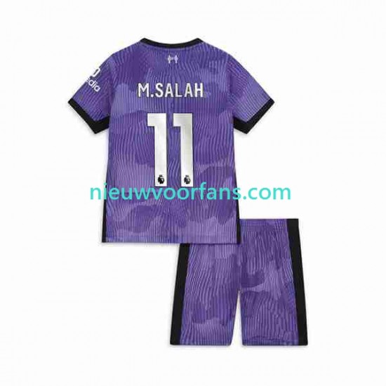 Liverpool Kind Shirt met Bedrukking M.Salah 11 Derde 2023-2024 Korte Mouw