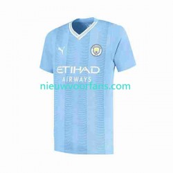 Manchester City Heren Shirt met Bedrukking Haaland 9 Special Printing Thuis 2023-2024 Korte Mouw