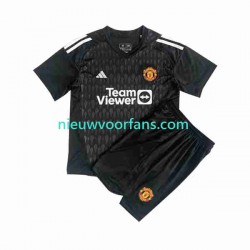 Manchester United Kind Shirt met Bedrukking Doelman Derde 2023-2024 Korte Mouw