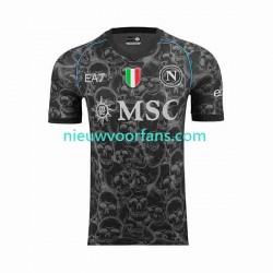 Napoli Heren Shirt met Bedrukking Halloween Thuis 2023-2024 Korte Mouw