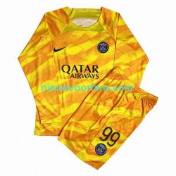 Paris Saint-Germain Kind Shirt met Bedrukking Doelman DONNARUMMA 99 Uit 2023-2024 Lange Mouw
