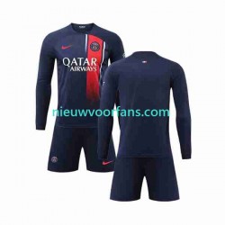 Paris Saint-Germain Kind Shirt met Bedrukking Thuis 2023-2024 Lange Mouw