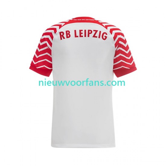 RB Leipzig Heren Shirt met Bedrukking Thuis 2023-2024 Korte Mouw