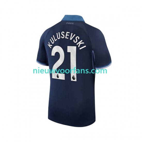 Tottenham Hotspur Heren Shirt met Bedrukking Kulusevski 21 Uit 2023-2024 Korte Mouw