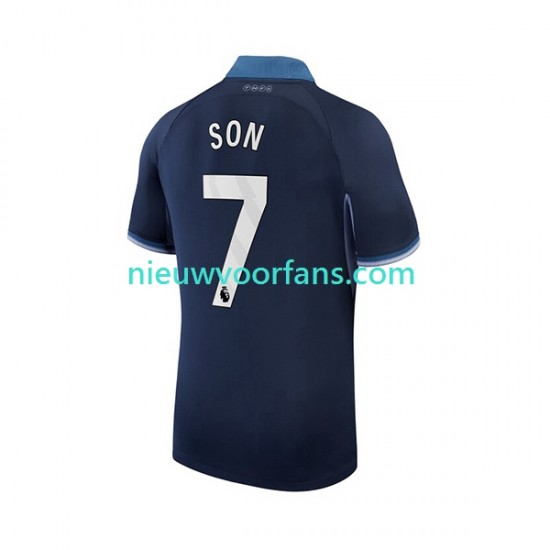 Tottenham Hotspur Heren Shirt met Bedrukking Son Heung-min 7 Uit 2023-2024 Korte Mouw