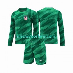 USA Kind Shirt met Bedrukking Doelman Thuis 2023-2024 Lange Mouw