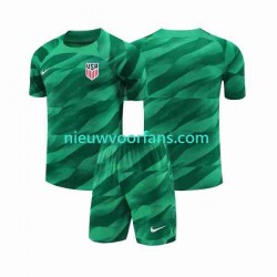 USA Kind Shirt met Bedrukking Doelman Thuis 2023-2024 Korte Mouw