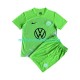 VfL Wolfsburg Kind Shirt met Bedrukking Thuis 2023-2024 Korte Mouw