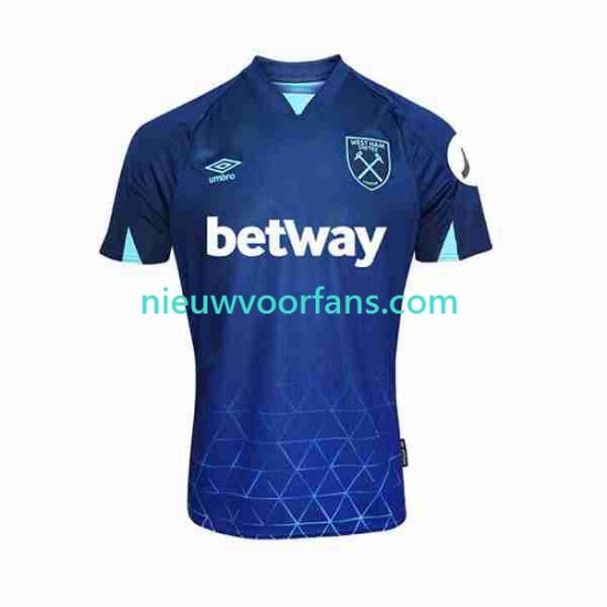 West Ham United Heren Shirt met Bedrukking Derde 2023-2024 Korte Mouw