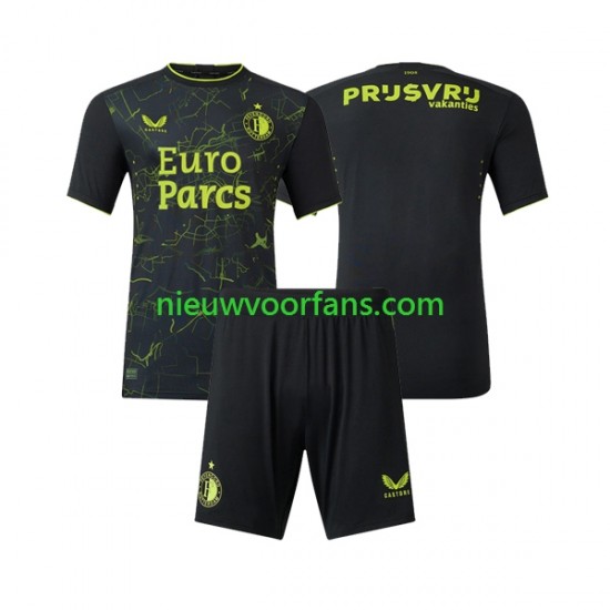 Feyenoord Rotterdam Kind Shirt met Bedrukking Vierde 2023-2024 Korte Mouw