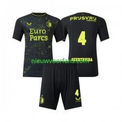 Feyenoord Rotterdam Kind Shirt met Bedrukking Lutsharel Geertruida 4 Vierde 2023-2024 Korte Mouw