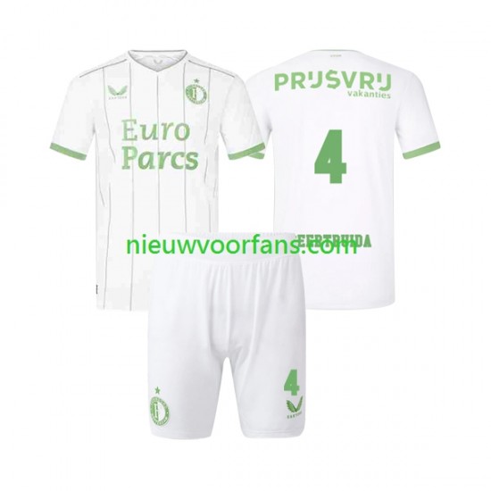 Feyenoord Rotterdam Kind Shirt met Bedrukking Lutsharel Geertruida 4 Derde 2023-2024 Korte Mouw