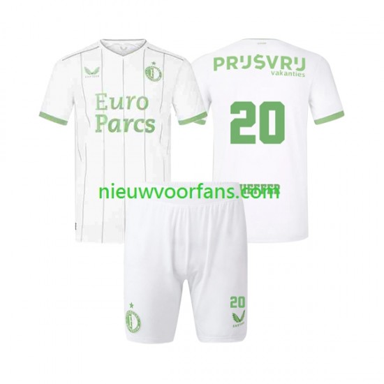 Feyenoord Rotterdam Kind Shirt met Bedrukking Mats Wieffer 20 Derde 2023-2024 Korte Mouw