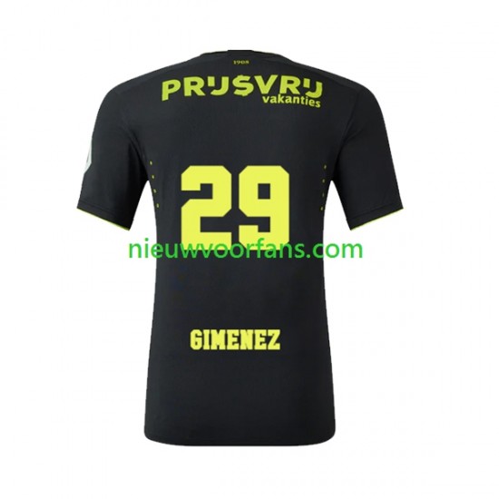Feyenoord Rotterdam Heren Shirt met Bedrukking Santiago Gimenez 29 Vierde 2023-2024 Korte Mouw