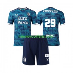 Feyenoord Rotterdam Kind Shirt met Bedrukking Santiago Gimenez 29 Uit 2023-2024 Korte Mouw