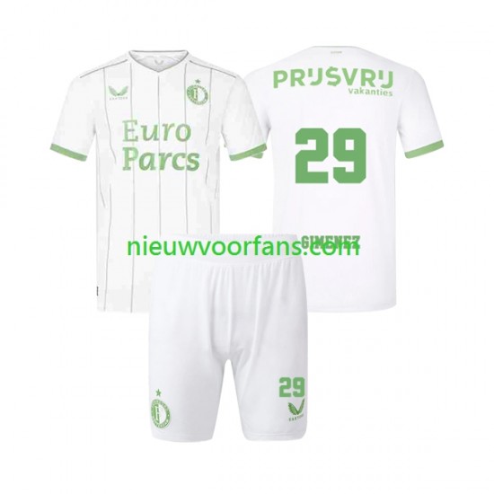 Feyenoord Rotterdam Kind Shirt met Bedrukking Santiago Gimenez 29 Derde 2023-2024 Korte Mouw