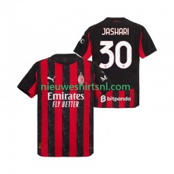 AC Milan Heren Shirt met Bedrukking Ardon Jashari 30 Thuis 2025-2026 Korte Mouw