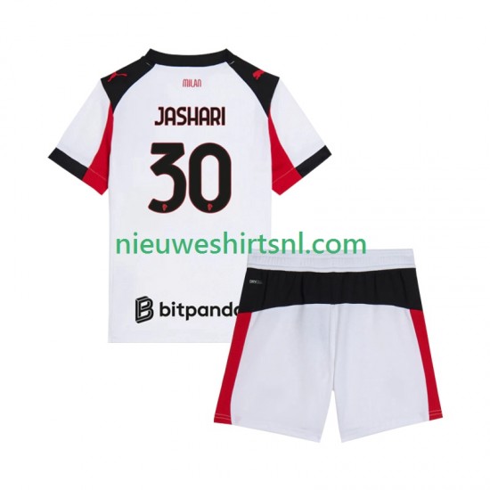 AC Milan Kind Shirt met Bedrukking Ardon Jashari 30 Uit 2025-2026 Korte Mouw