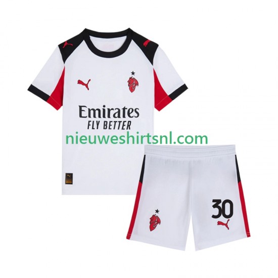 AC Milan Kind Shirt met Bedrukking Ardon Jashari 30 Uit 2025-2026 Korte Mouw